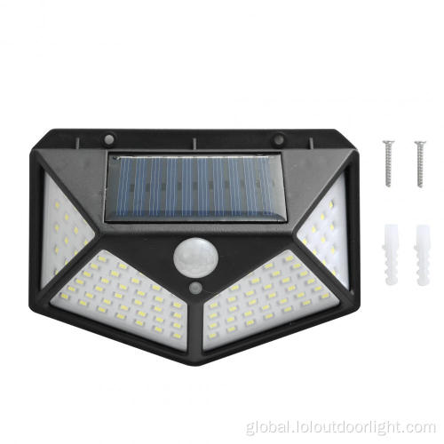 Led Solar Wall Lamp Outdoor waterproof IP65 solar induction wall lamp Manufactory